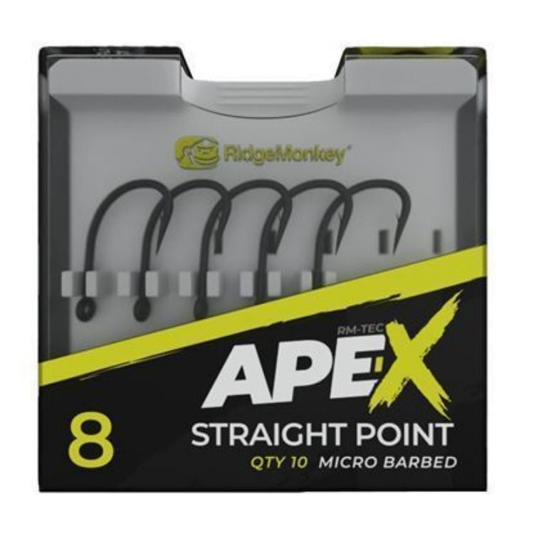 Снимка на Куки RidgeMonkey Ape-X Straight Point Barbed