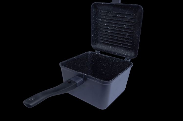 Снимка на Тиган RidgeMonkey Connect Deep Pan & Griddle XL Granite Edition