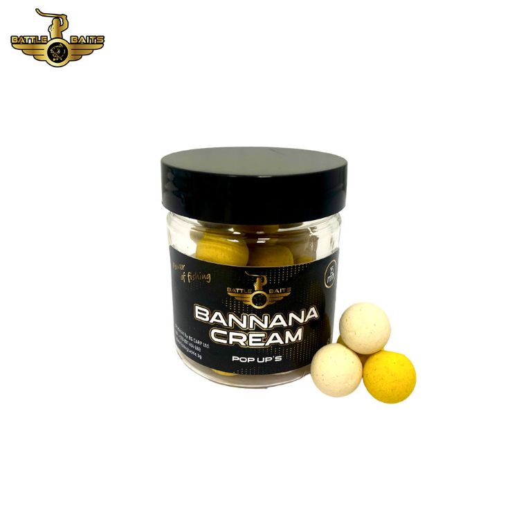 Снимка на Топчета Pop Up BATTLE BAITS Banana Cream 15mm