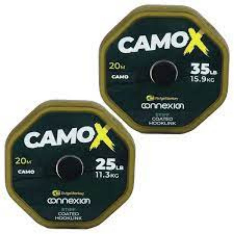 Снимка на Повод с покритие RidgeMonkey Connexion CamoX Stiff Coated Hooklink 25lb 20m