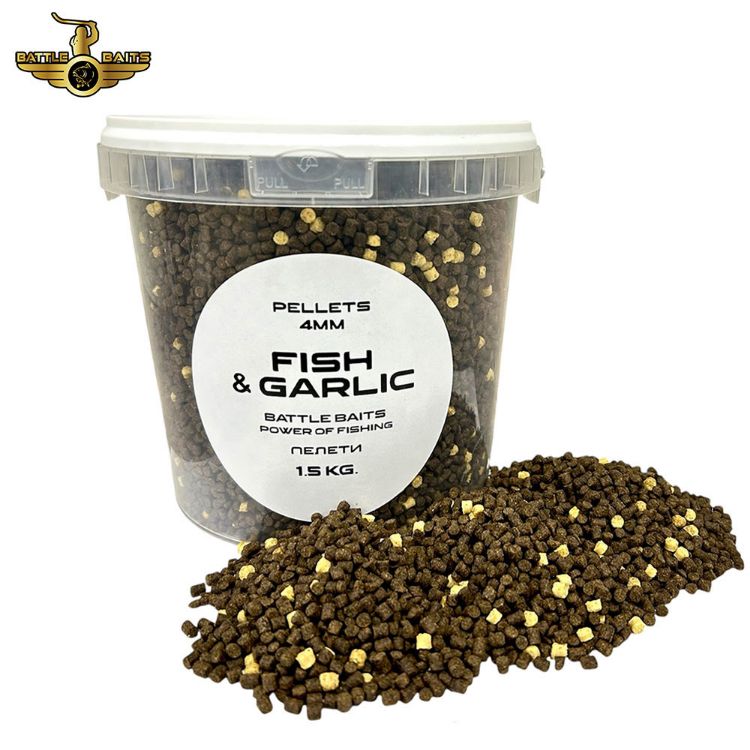Снимка на Рибни пелети BATTLE BAITS  4mm 1.5kg