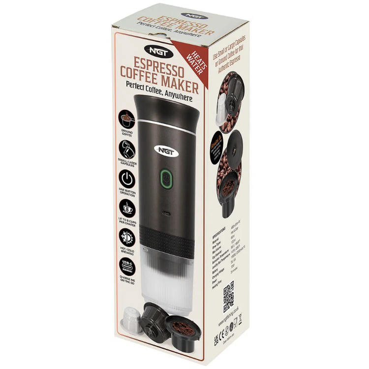 Снимка на Кафе машина NGT Portable Espresso Machine USB 